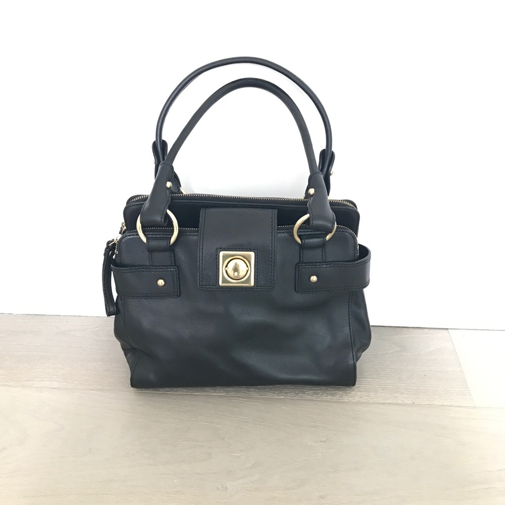 Black Leather Banana Republic Handbag